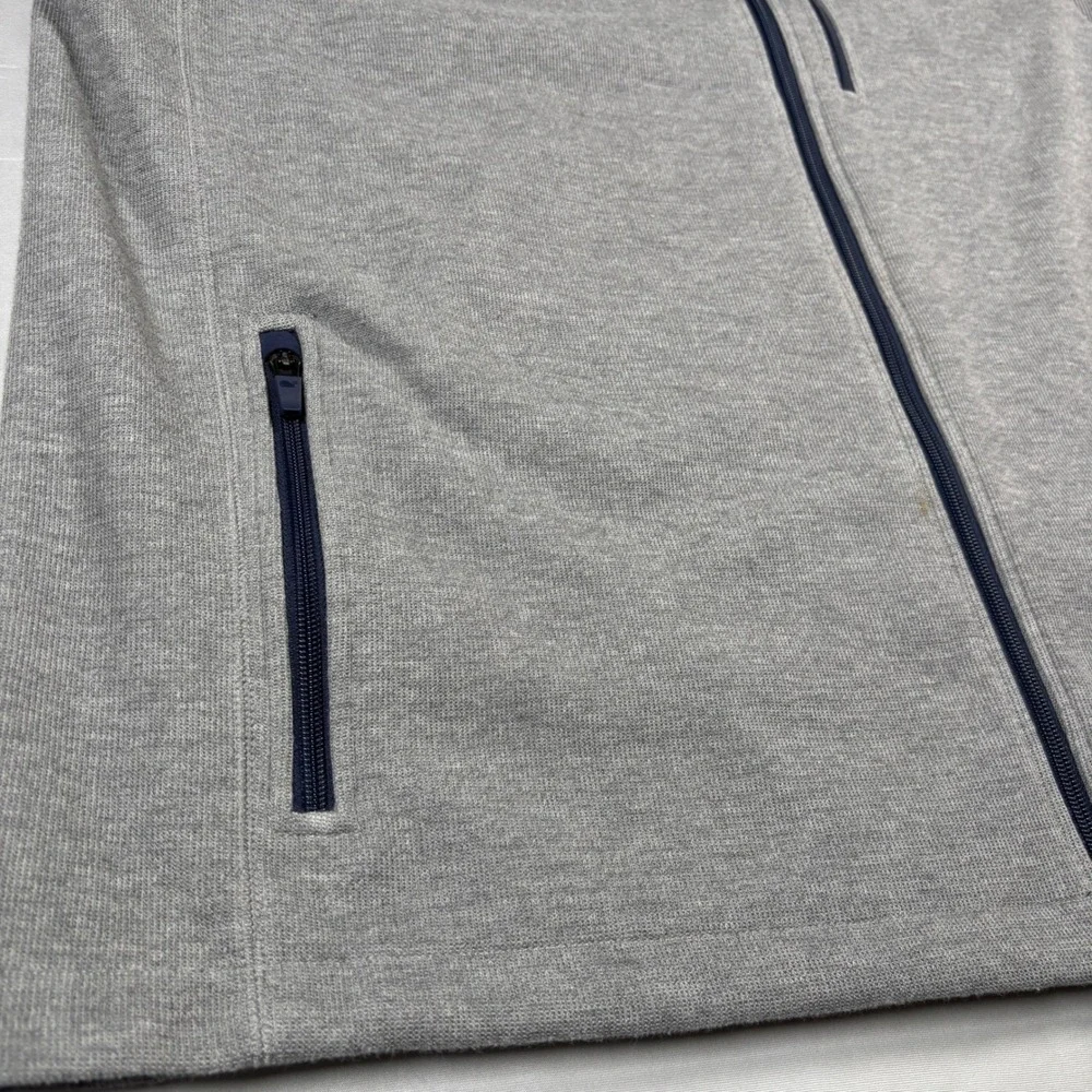 Vineyard Vines Vest Men XXL Gray Saltwater Full Zip Fleece 1K005096